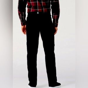 Wrangler Fleece Lined Men’s Tactical Cargo Utility Pants Black Straight Leg NEW